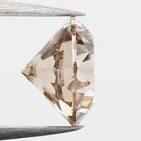 0.62 Ct Natural Loose Diamond, Brown Diamond, Round Diamond, Round Brilliant Cut Diamond, Sparkling Diamond, Rustic Diamond KDL628