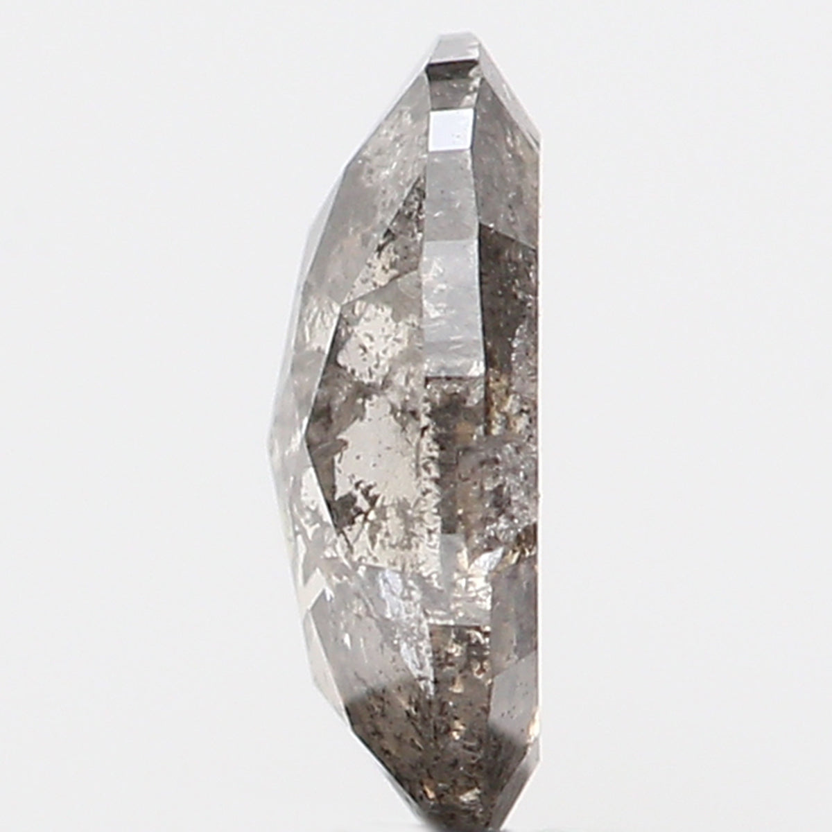 0.36 CT Natural Loose Oval Shape Diamond Salt And Pepper Oval Diamond 5.50 MM Natural Diamond Black Grey Color Oval Rose Cut Diamond LQ424