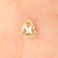 0.19 CT Natural Loose Diamond, Pear Diamond, Yellow Diamond, Rustic Diamond, Pear Cut Diamond, Fancy Color Diamond KR892