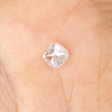 0.51 Ct Natural Loose Diamond, Cushion Diamond, Faint Pink Diamond, Polished Diamond, Real Diamond, Rustic Diamond, Antique Diamond L5761