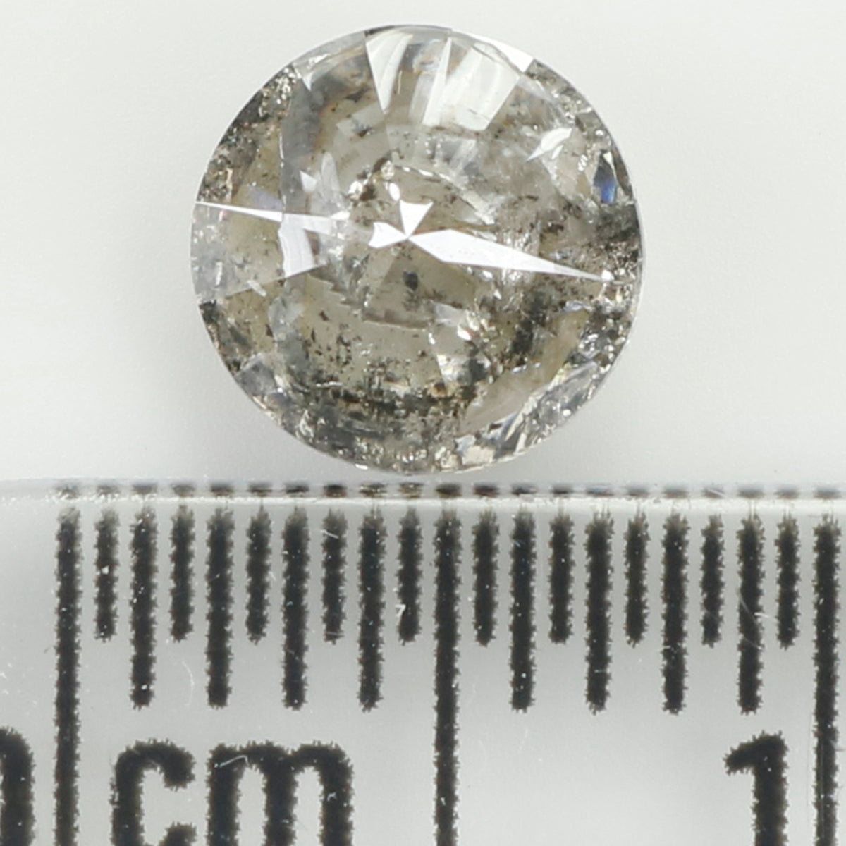 0.82 CT Natural Loose Round Shape Diamond Salt And Pepper Round Cut Diamond 6.00 MM Natural Loose Diamond Round Brilliant Cut Diamond LQ605