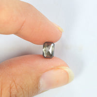 0.68 Ct Natural Loose Diamond Emerald Brown Color SI1 Clarity 5.90 MM KDL8902