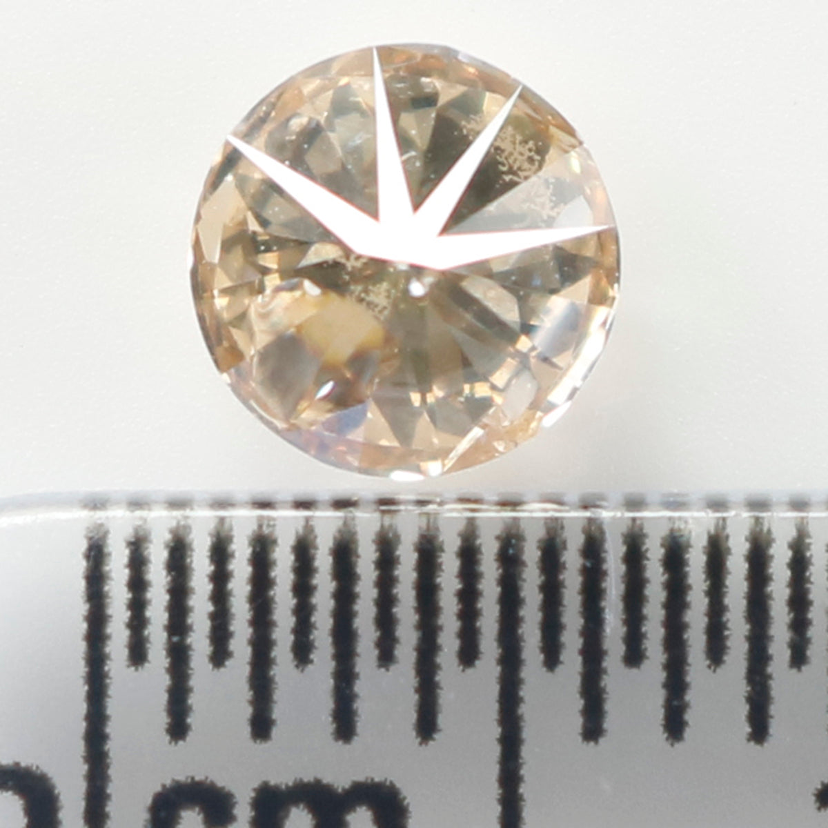 0.62 Ct Natural Loose Round Shape Diamond Brown Color Round Diamond 5.20 MM Natural Loose Brown Diamond Round Brilliant Cut Diamond QL628