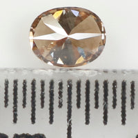 0.24 Ct Natural Loose Diamond, Oval Diamond, Brown Diamond, Antique Diamond, Rustic Diamond, Polished Diamond, Real Diamond KR2313