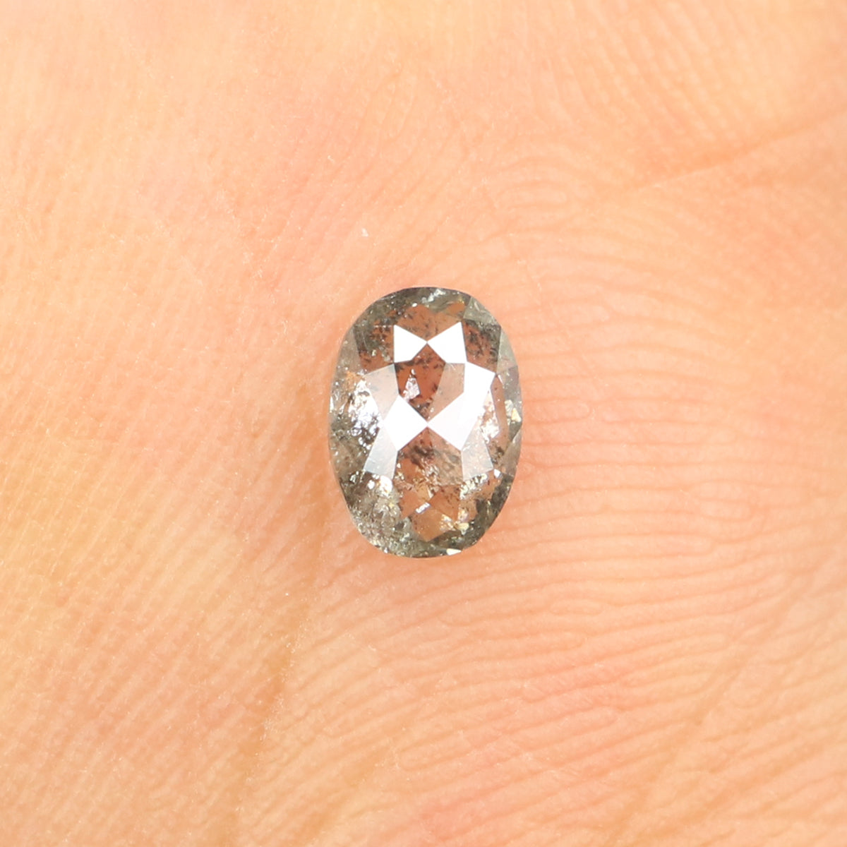 0.40 Ct Natural Loose Oval Shape Diamond Salt And Pepper Oval Cut Diamond 5.30 MM Natural Loose Diamond Oval Shape Rose Cut Diamond LQ422