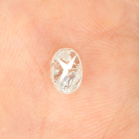 0.57 Ct Natural Loose Diamond, Oval Diamond, Grey Diamond, Antique Diamond, Oval Cut Diamond, Rustic Diamond, Real Diamond, KDL5971