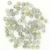 2.68 Ct Natural Loose Diamond, Round Rose Cut Diamond, Grey Diamond, Yellow Diamond, Rose Cut Diamond, Rustic Diamond, Real Diamond L092
