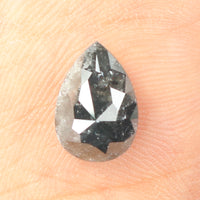 2.24 CT Natural Loose Diamond, Pear Diamond, Black Diamond, Rustic Diamond, Pear Cut Diamond, Rose Cut Diamond, Fancy Color Diamond KDL049
