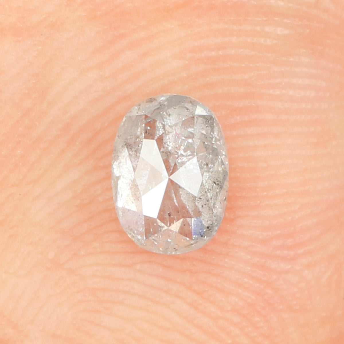 0.66 Ct Natural Loose Oval Shape Diamond Grey Color Oval Cut Diamond 6.00 MM Natural Loose Grey Color Diamond Oval Rose Cut Diamond LQ134