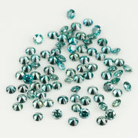 0.78 Ct Natural Loose Diamond, Blue Diamond, Round Diamond, Round Brilliant Cut Diamond, Sparkling Diamond, Rustic Diamond L419