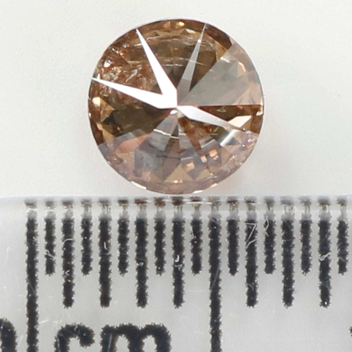 0.48 Ct Natural Loose Diamond, Brown Diamond, Round Diamond, Round Brilliant Cut Diamond, Sparkling Diamond, Rustic Diamond, L775