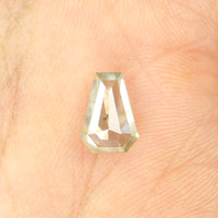 1.43 CT Natural Loose Diamond, Coffin Diamond, Grey Diamond, Yellow Diamond, Rose Cut Diamond, Coffin Cut Diamond, Fancy Color Diamond KDL387