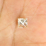 0.64 Ct Natural Loose Diamond, Princess Cut Diamond, Grey Color Diamond, Rose Cut Diamond, Real Rustic Diamond, Antique Diamond KDL9688