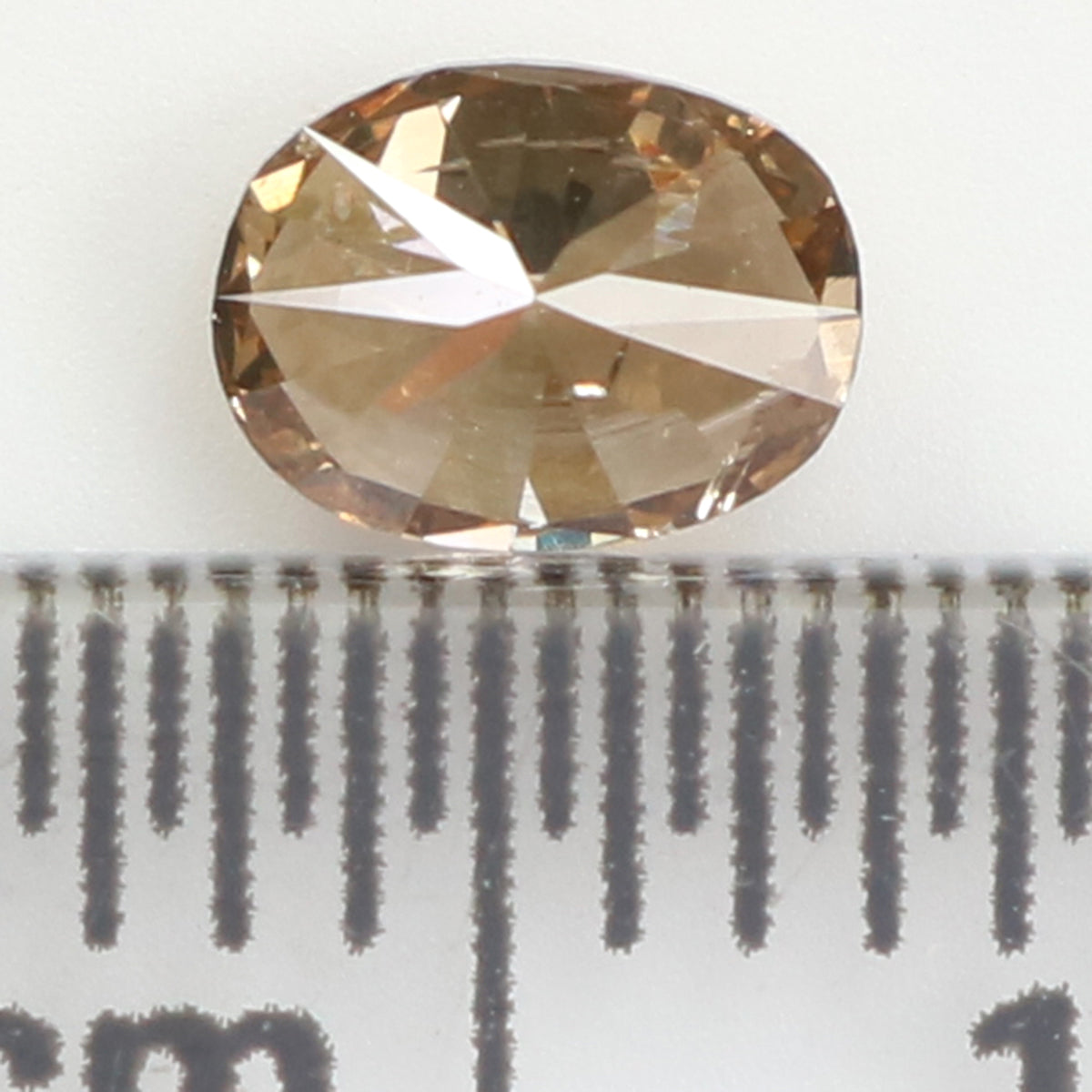 0.38 Ct Natural Loose Diamond, Oval Diamond, Brown Diamond, Antique Diamond, Rustic Diamond, Polished Diamond, Real Diamond, L836