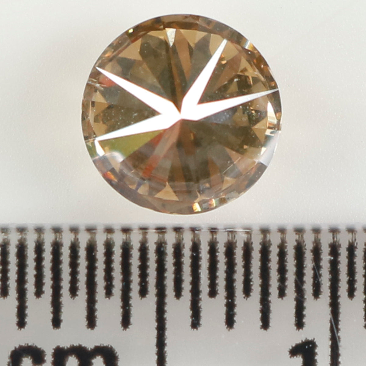 0.86 Ct Natural Loose Diamond, Brown Diamond, Round Diamond, Round Brilliant Cut Diamond, Sparkling Diamond, Rustic Diamond KDL635