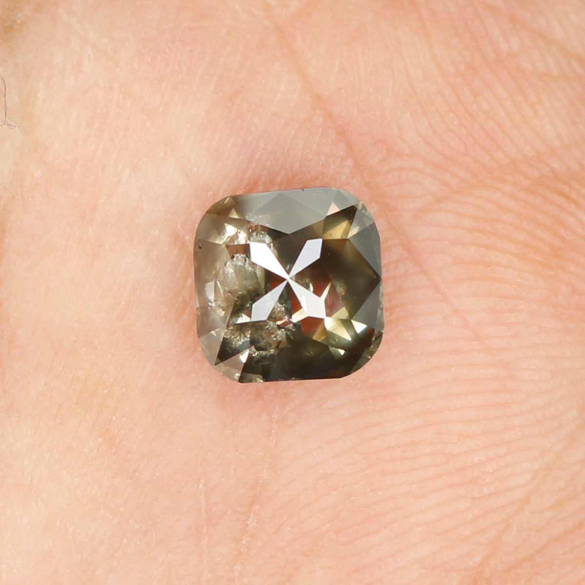 1.10 CT Natural Loose Cushion Diamond Black Color Diamond Natural Loose Diamond 6.00 MM Cushion Cut Diamond Cushion Shape Diamond QL392
