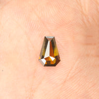 0.79 Ct Natural Loose Diamond, Coffin Cut Diamond, Brown Diamond, Rustic Diamond, Antique Diamond, Real Diamond, Minimal Diamond L374
