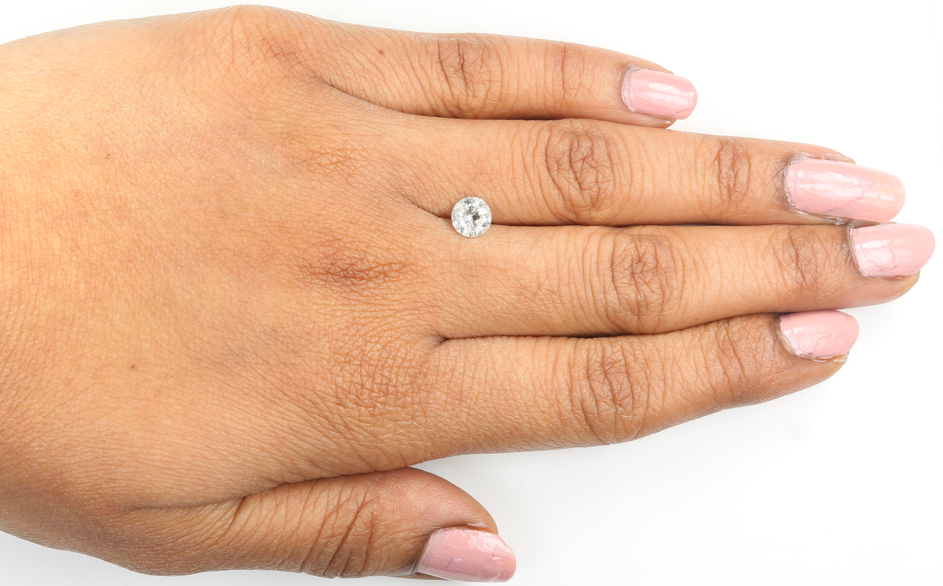 0.80 CT Natural Loose Round Shape Diamond Salt And Pepper Round Diamond 5.80 MM Natural Black Grey Color Round Brilliant Cut Diamond LQ5568