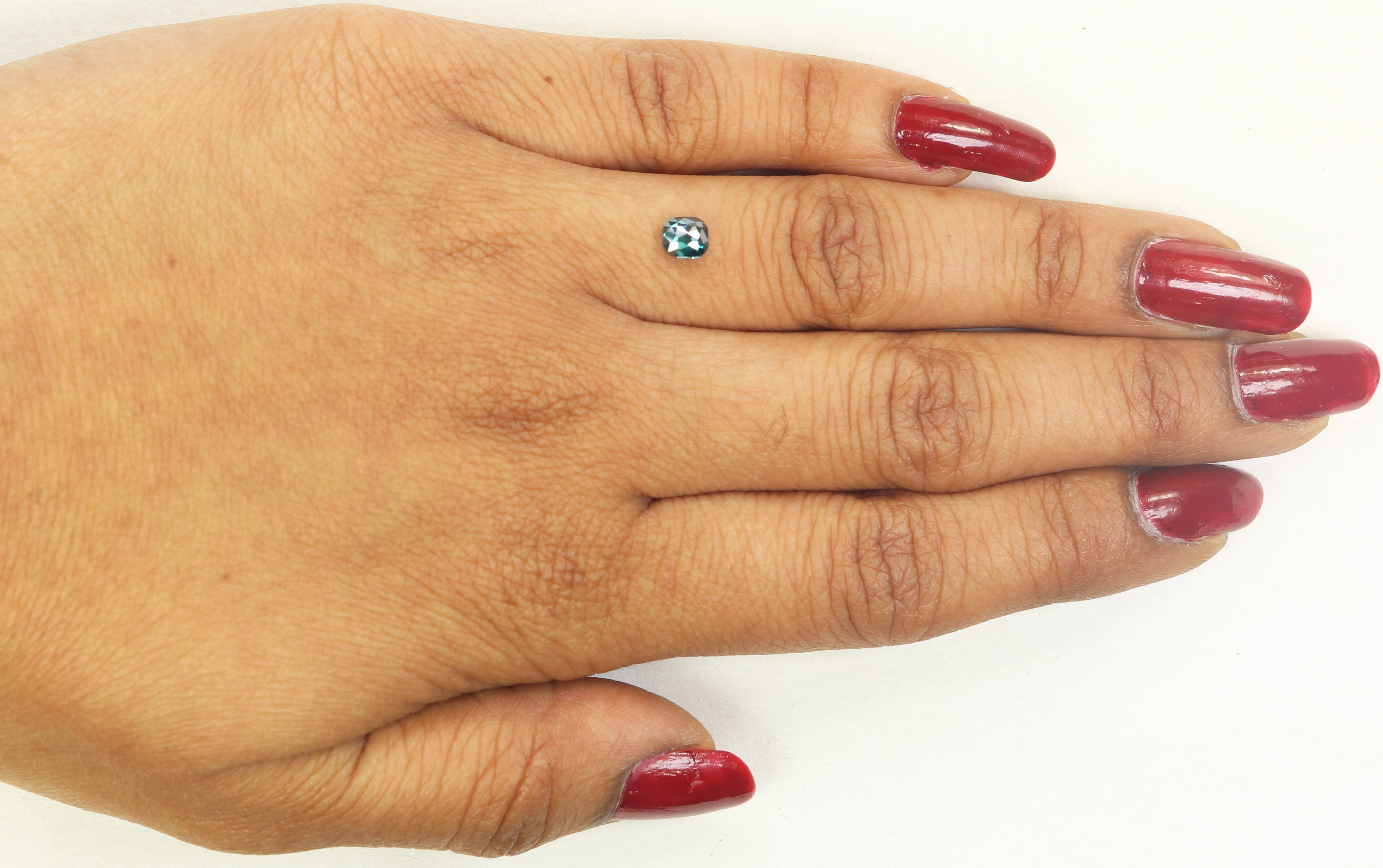 0.45 CT Natural Loose Cushion Shape Diamond Blue Color Cushion Cut Diamond 4.70 MM Natural Loose Diamond Cushion Rose Cut Diamond LQ9743
