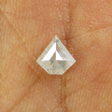 0.47 Ct Natural Loose Diamond, Shield Cut Diamond, Grey Color Diamond, Rose Cut Diamond, Real Rustic Diamond, Antique Diamond KDL9683
