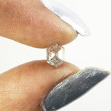 0.63 Ct Natural Loose Diamond, Hexagon Diamond, Salt and Pepper Diamond, Hexagon Cut Diamond, Polished Diamond, Rose Cut Diamond KDL9618