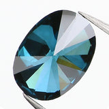 0.51 Ct Natural Loose Diamond, Oval Diamond, Blue Diamond, Antique Diamond, Oval Cut Diamond, Rustic Diamond, Real Diamond KDL664