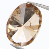0.38 Ct Natural Loose Diamond, Oval Diamond, Brown Diamond, Antique Diamond, Rustic Diamond, Polished Diamond, Real Diamond, L836