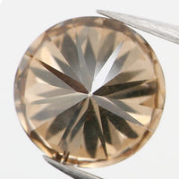 0.86 Ct Natural Loose Diamond, Brown Diamond, Round Diamond, Round Brilliant Cut Diamond, Sparkling Diamond, Rustic Diamond KDL635