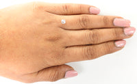 0.51 Ct Natural Loose Diamond, Cushion Diamond, Faint Pink Diamond, Polished Diamond, Real Diamond, Rustic Diamond, Antique Diamond L5761