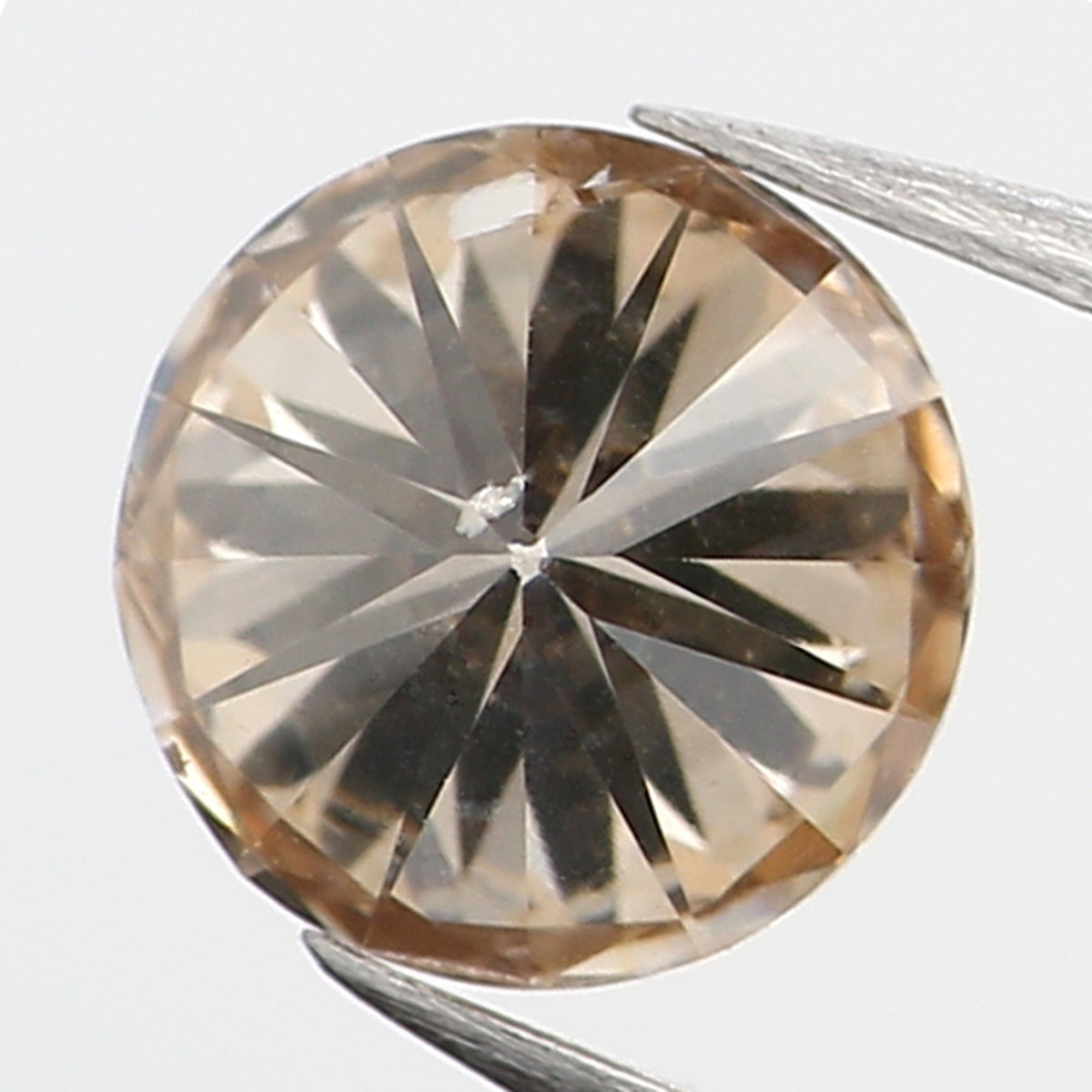 0.62 Ct Natural Loose Round Shape Diamond Brown Color Round Diamond 5.20 MM Natural Loose Brown Diamond Round Brilliant Cut Diamond QL628