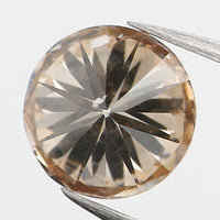 0.62 Ct Natural Loose Diamond, Brown Diamond, Round Diamond, Round Brilliant Cut Diamond, Sparkling Diamond, Rustic Diamond KDL628