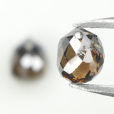 1.30 Ct Natural Loose Diamond, Briolette Diamond, Brown Diamond, Briolette Cut Bead Diamond, Polished Diamond, Faceted Diamond L125
