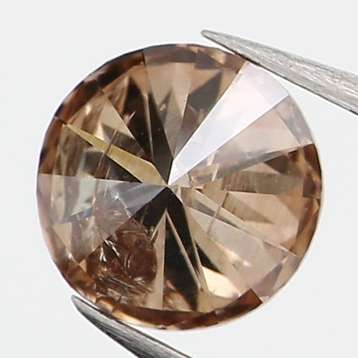 0.48 Ct Natural Loose Diamond, Brown Diamond, Round Diamond, Round Brilliant Cut Diamond, Sparkling Diamond, Rustic Diamond, L775