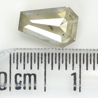 1.43 CT Natural Loose Diamond, Coffin Diamond, Grey Diamond, Yellow Diamond, Rose Cut Diamond, Coffin Cut Diamond, Fancy Color Diamond KDL387