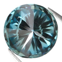 0.42 Ct Natural Loose Diamond, Blue Diamond, Round Diamond, Round Brilliant Cut Diamond, Sparkling Diamond, Rustic Diamond L001