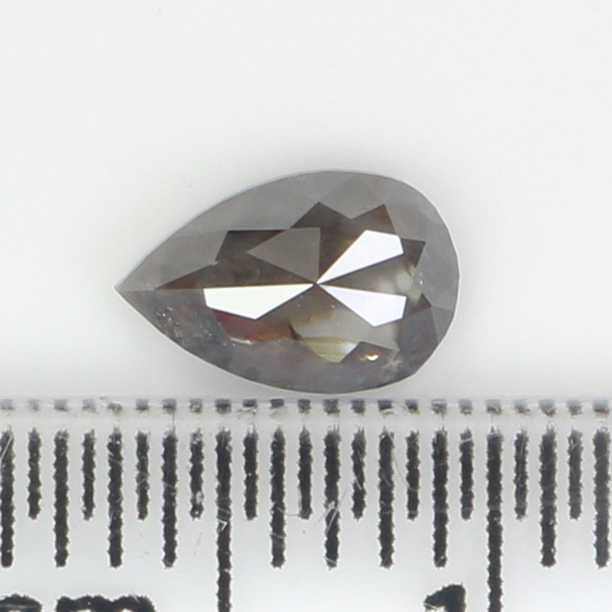 0.55 CT Natural Loose Pear Shape Diamond Brown Color Pear Shape Diamond 6.40 MM Natural Loose Brown Diamond Pear Rose Cut Diamond QL9598