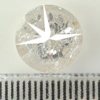 0.78 Ct Natural Loose Diamond, Grey Diamond, Round Diamond, Round Brilliant Cut Diamond, Sparkling Diamond, Rustic Diamond KDL5798