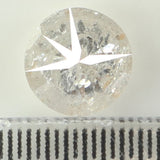 0.78 Ct Natural Loose Diamond, Grey Diamond, Round Diamond, Round Brilliant Cut Diamond, Sparkling Diamond, Rustic Diamond KDL5798