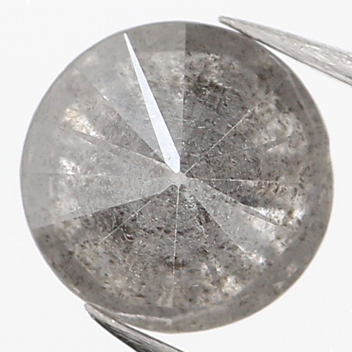 0.76 Ct Natural Loose Round Shape Diamond Salt And Pepper Round Cut Diamond 5.70 MM Natural Loose Diamond Round Brilliant Cut Diamond LQ5008