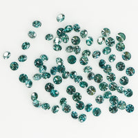 0.78 Ct Natural Loose Diamond, Blue Diamond, Round Diamond, Round Brilliant Cut Diamond, Sparkling Diamond, Rustic Diamond L419