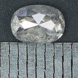 0.66 Ct Natural Loose Diamond, Oval Diamond, Grey Diamond, Antique Diamond, Oval Cut Diamond, Rustic Diamond, Real Diamond L134