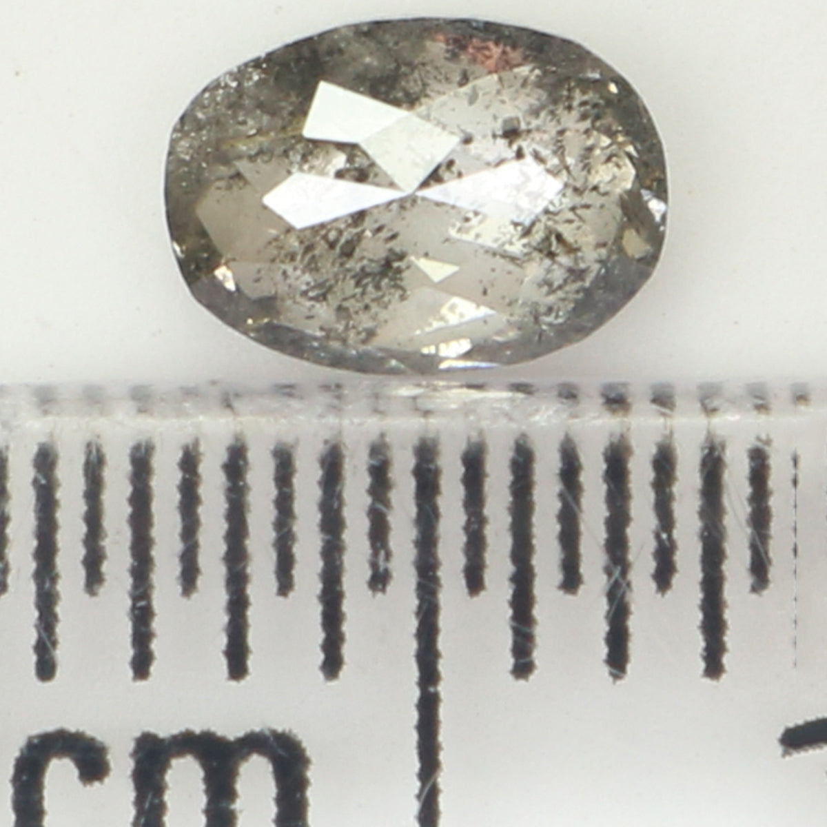 0.40 Ct Natural Loose Oval Shape Diamond Salt And Pepper Oval Cut Diamond 5.30 MM Natural Loose Diamond Oval Shape Rose Cut Diamond LQ422