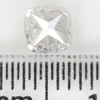 0.51 Ct Natural Loose Diamond, Cushion Diamond, Faint Pink Diamond, Polished Diamond, Real Diamond, Rustic Diamond, Antique Diamond L5761