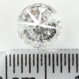 0.80 Ct Natural Loose Diamond, Round Brilliant Cut, Salt And Pepper Diamond, Black Diamond, Gray Diamond, Rustic Diamond L5568