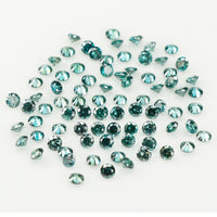 0.78 Ct Natural Loose Diamond, Blue Diamond, Round Diamond, Round Brilliant Cut Diamond, Sparkling Diamond, Rustic Diamond L419