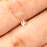 0.08 Ct Natural Loose Diamond, Orange Diamond, Yellow Diamond, Round Diamond, Round Brilliant Cut, Sparkling Diamond, Rustic Diamond L5154