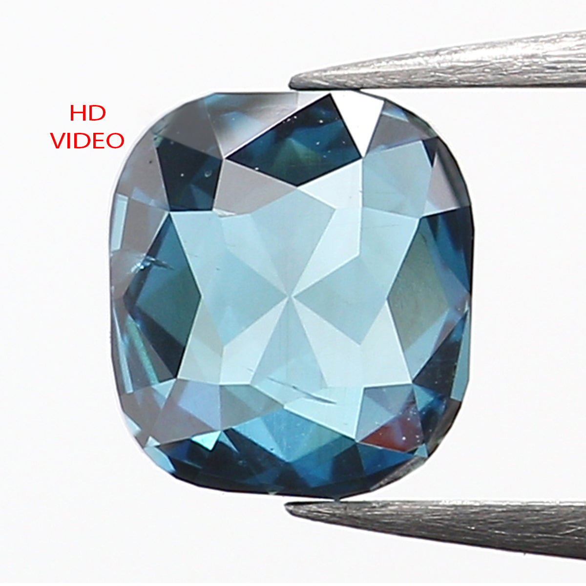 0.45 Ct Natural Loose Diamond, Cushion Diamond, Blue Diamond, Polished Diamond, Rose Cut Diamond, Rustic Diamond, Antique Diamond L9743