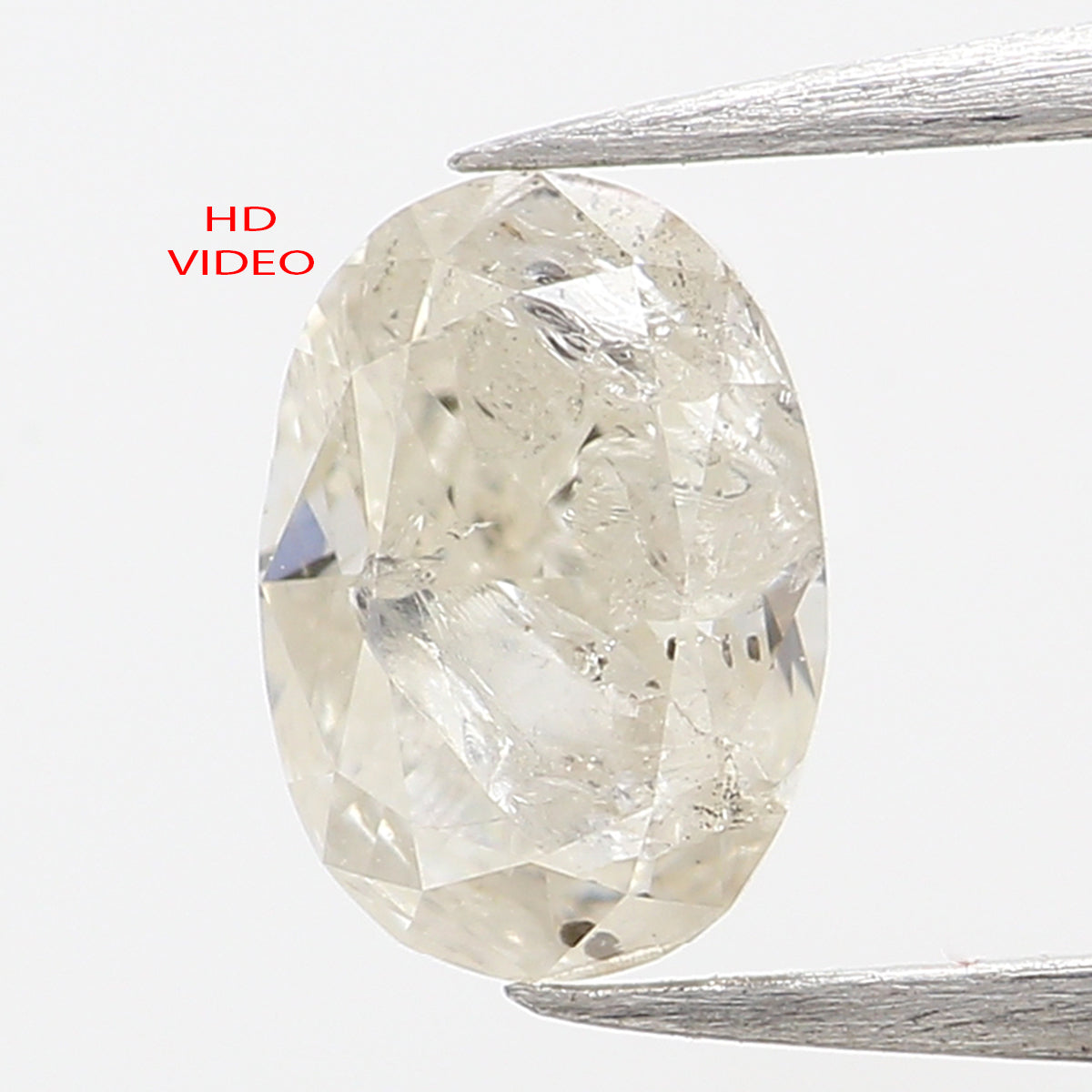 0.57 Ct Natural Loose Diamond, Oval Diamond, Grey Diamond, Antique Diamond, Oval Cut Diamond, Rustic Diamond, Real Diamond, KDL5971