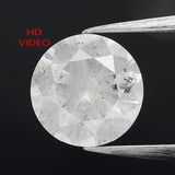 0.73 Ct Natural Loose Diamond, White Diamond, Round Diamond, Round Brilliant Cut Diamond, Sparkling Diamond, Rustic Diamond KDL347