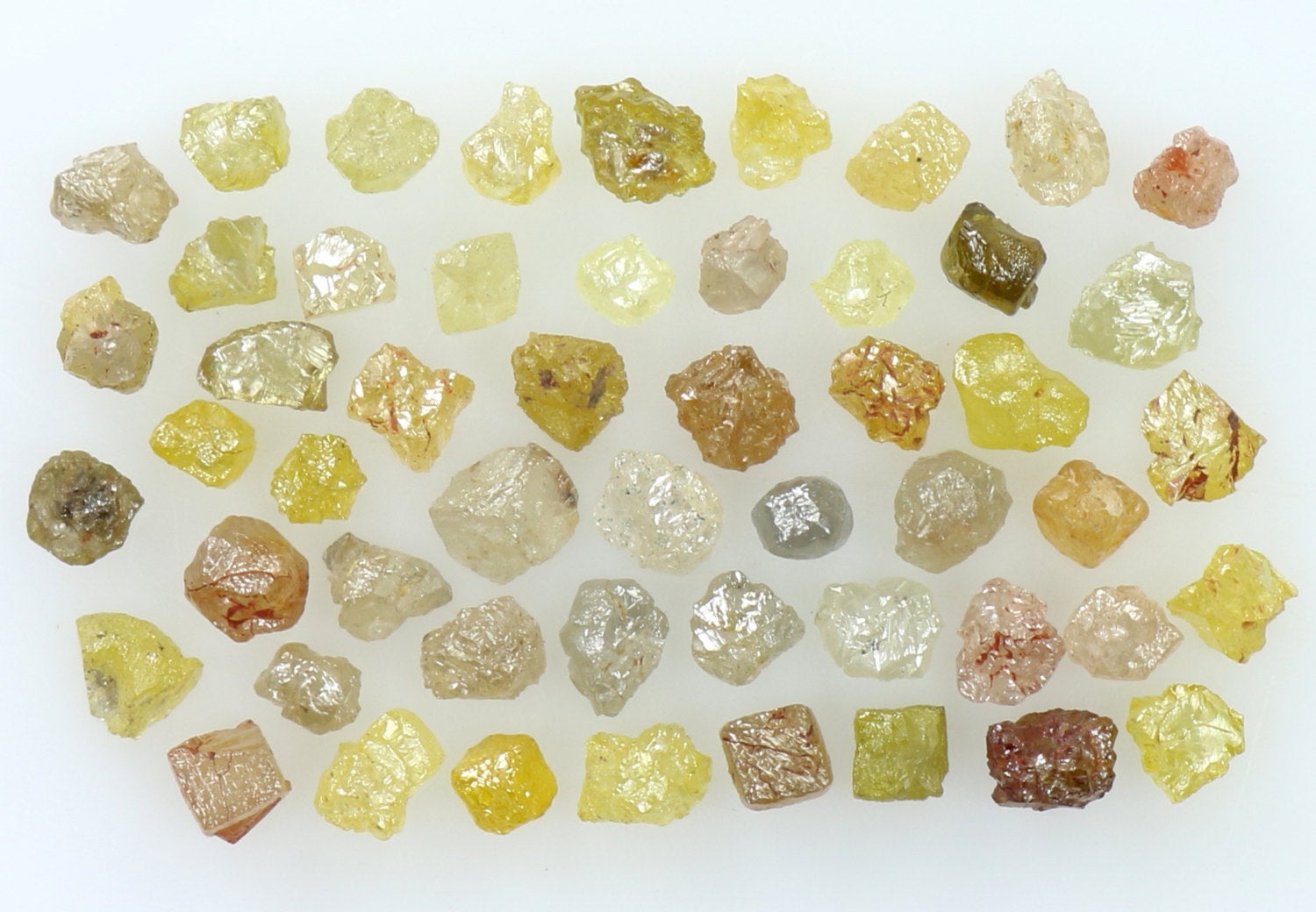 Natural Loose Diamond Rough Fancy Mix Color 1.60 to 2.40 MM 2.00 Ct Lot Q84